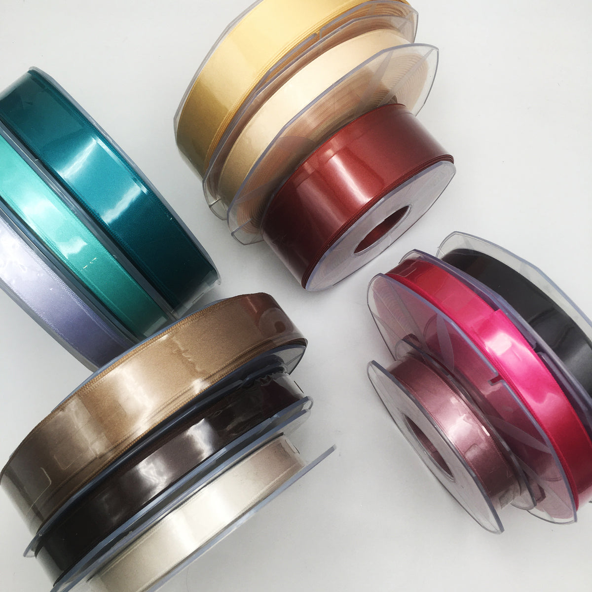 HSYTEK Set 10 Nastri Di Raso Per Decorazioni Feste - Colori Assortiti, Nastri Per Palloncini, Confezioni Regalo, Carnevale, Matrimonio E Crafting Fai-da-Te