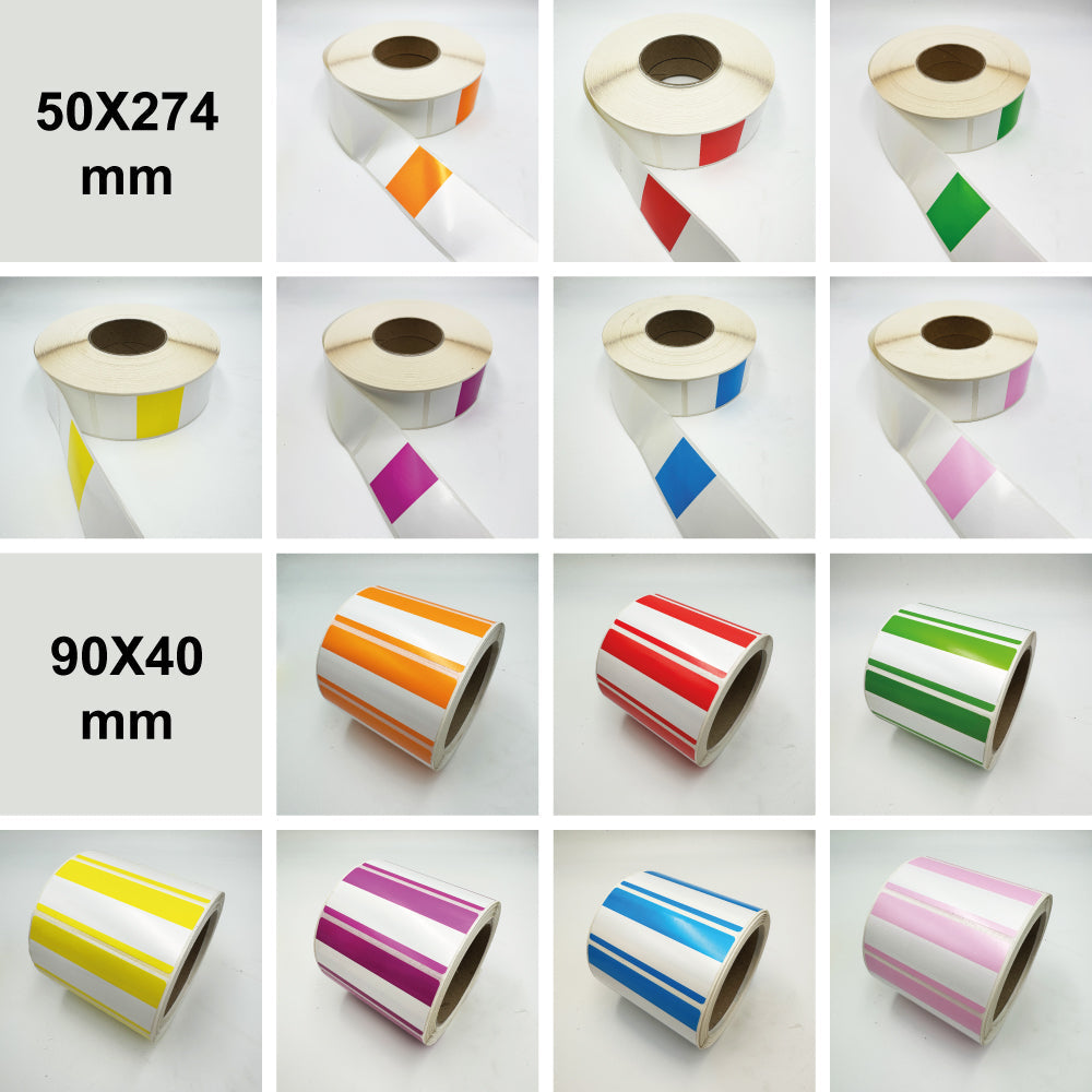 etichette in poliestere colorate per le ubicazioni del magazzino
