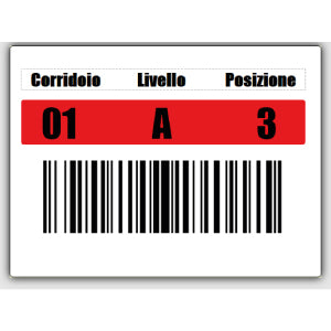 etichette colorate per la mappatura delle ubicazioni del magazzino