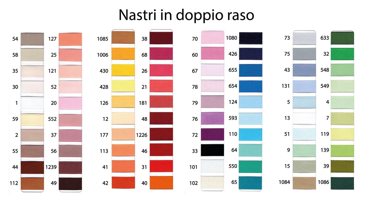 nastri in doppio raso per stampe personalizzate a trasferimento termico