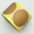 BOLLINO ADESIVO COLOR BISCOTTO IN CARTA TERMICA PROTETTA 40 MM