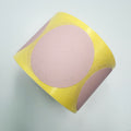 BOLLINO ADESIVO COLOR ROSA ANTICO IN CARTA TERMICA PROTETTA 40 MM