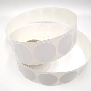 BOLLINO TONDO 25 MM IN POLIPROPILENE BIANCO LUCIDO