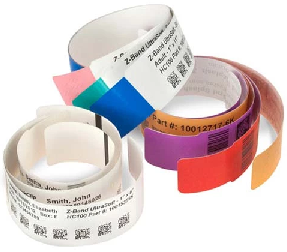BRACCIALETTI ZEBRA Z-BAND DIRECT PER L’IDENTIFICAZIONE DEI PAZIENTI COLORE BIANCO