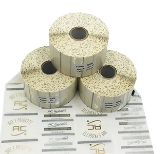 ETICHETTE IN POLIPROPILENE TRASPARENTE MISURA 50 X 25 MM