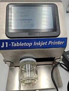 MARCATORE SEMI-AUTOMATICO J1 PER VETRO PLASTICA METALLO CARTA