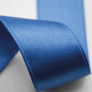 NASTRO IN DOPPIO RASO BLU ACCESO MM 16X25 MT