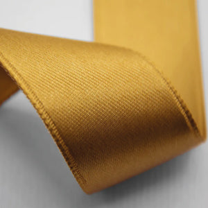 NASTRO IN DOPPIO RASO ORO MM 16X25 MT