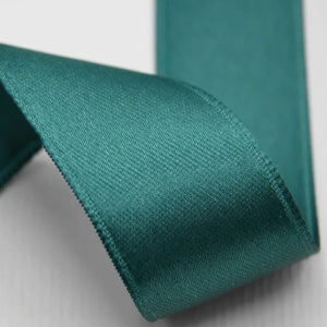 NASTRO IN DOPPIO RASO VERDE OTTANIO MM 16X25 MT