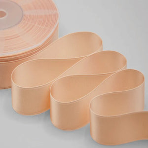 NASTRO IN DOPPIO RASO ROSA SALMONE MM 25X25 MT
