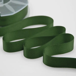 NASTRO IN DOPPIO RASO VERDE INGLESE MM 16X25 MT