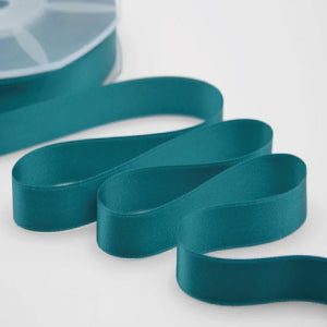 NASTRO IN DOPPIO RASO VERDE OTTANIO MM 16X25 MT