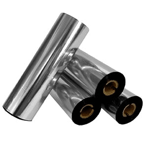 RIBBON ARGENTO RESINA PER IL TRASFERIMENTO TERMICO MM 64 x74 MT