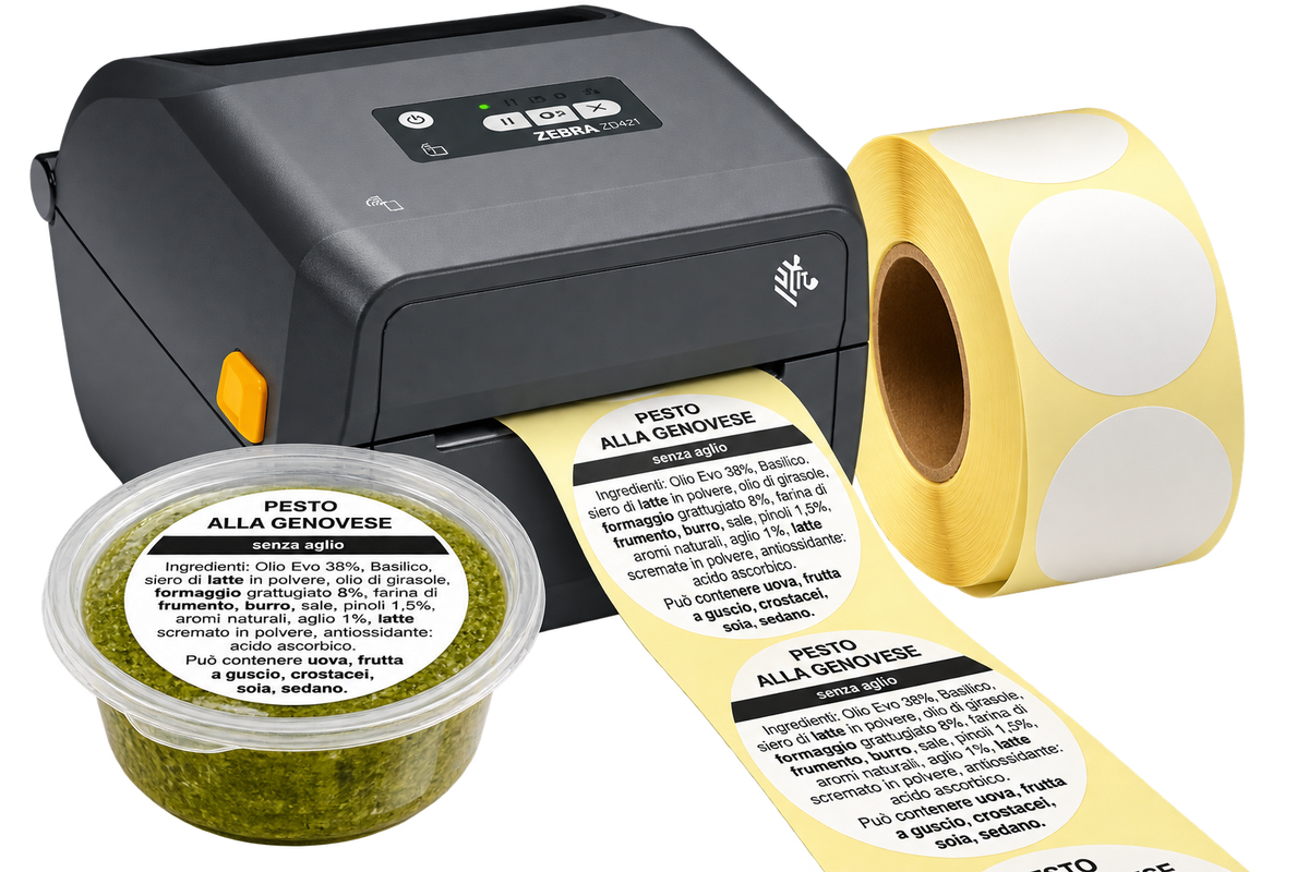SOLUZIONE DI STAMPA COMPLETA PER ETICHETTE ALIMENTARI