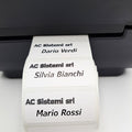 ETICHETTE TERMOADESIVE 60 x 25  mm PER ABBIGLIAMENTO OSPEDALI E RSA