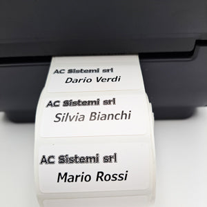 SOLUZIONE DI STAMPA  COMPLETA PER ETICHETTE TERMOADESIVE