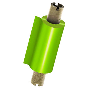 RIBBON VERDE LIME CERA PER IL TRASFERIMENTO TERMICO MM 64 X 74 MT