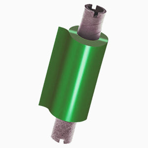 RIBBON VERDE CERA PER IL TRASFERIMENTO TERMICO MM 64 X 74 MT