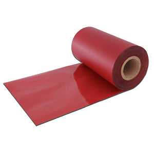 RIBBON ROSSO CERA-RESINA ANIMA DA 1" PER IL TRASFERIMENTO TERMICO 100 MM X 100 MT