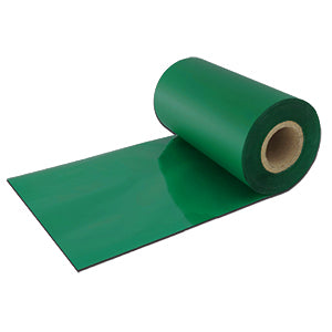 RIBBON VERDE CERA-RESINA ANIMA DA 1" PER IL TRASFERIMENTO TERMICO 100 MM X 100 MT