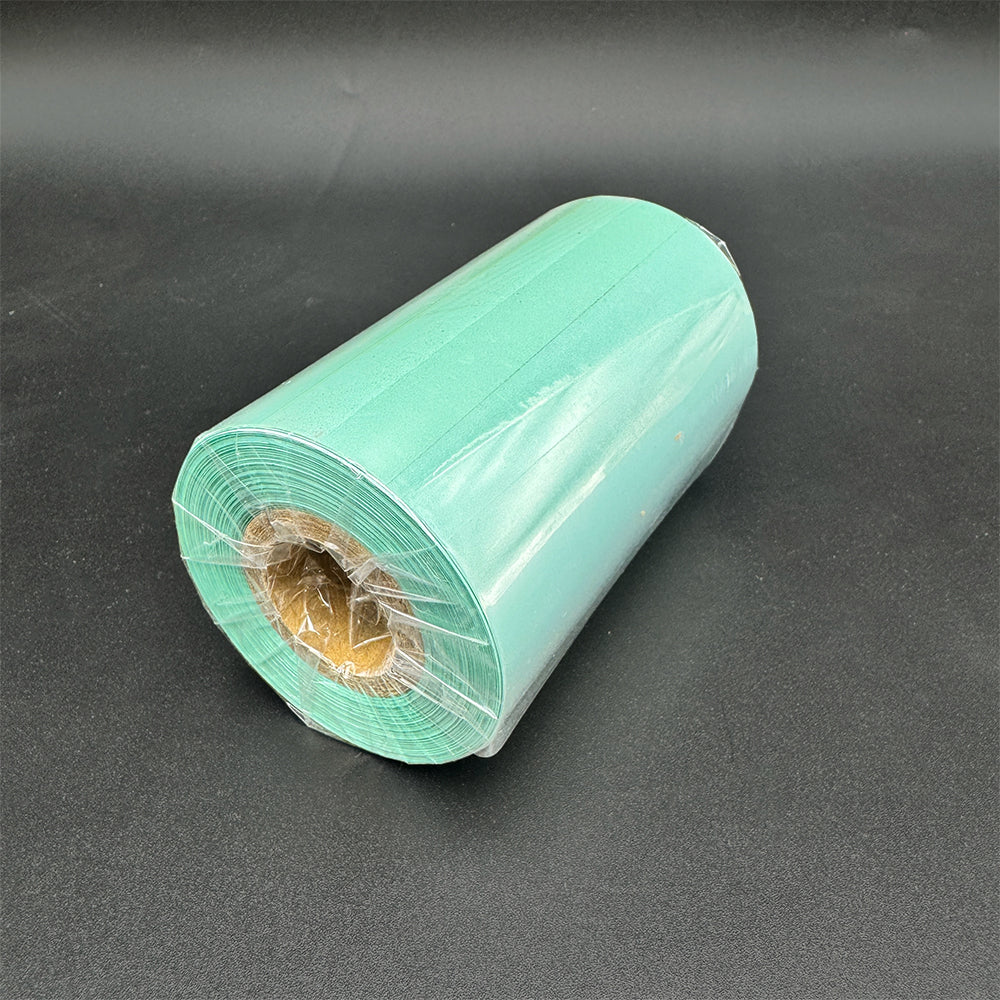 RIBBON PIGMENTATO CERA-RESINA VERDE ACQUA MM 100 X 200 MT