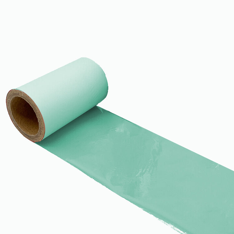 RIBBON PIGMENTATO CERA-RESINA VERDE ACQUA MM 110 X 20 MT