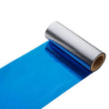 RIBBON RESINA BLU METALLIZZATO PER IL TRASFERIMENTO TERMICO MM 110 X 20 MT