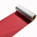 RIBBON RESINA ROSSO METALLIZZATO PER IL TRASFERIMENTO TERMICO MM 110 X 20 MT