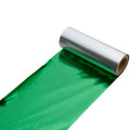 RIBBON RESINA VERDE METALLIZZATO PER IL TRASFERIMENTO TERMICO MM 110 X 20 MT