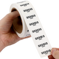 ETICHETTE IN CARTA PRESTAMPATE CON CODICE A BARRE PROGRESSIVO