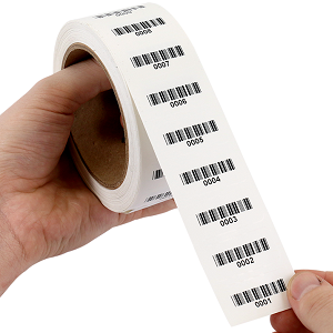ETICHETTE IN CARTA PRESTAMPATE CON CODICE A BARRE PROGRESSIVO