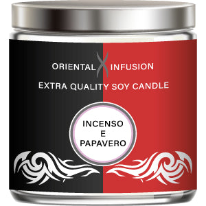MODELLO PERSONALIZZABILE DI ETICHETTA PER CANDELE PROFUMATE: BICOLORE