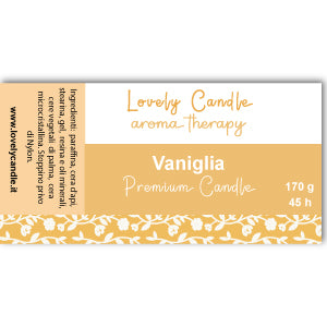 REALIZZAZIONE GRAFICA ETICHETTA PER CANDELA PROFUMATA: FULLCOLOR