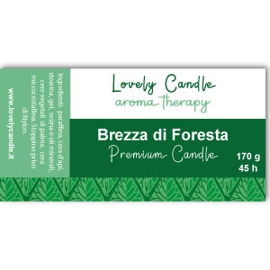 REALIZZAZIONE GRAFICA ETICHETTA PER CANDELA PROFUMATA: FULLCOLOR