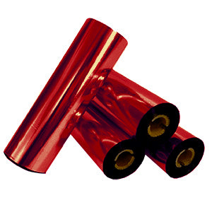 RIBBON ROSSO METAL RESINA PER IL TRASFERIMENTO TERMICO MM 110 X 74 MT