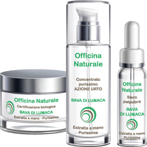 REALIZZAZIONE GRAFICA ETICHETTE PER COSMETICI ALLA BAVA DI LUMACA: LINEA BASIC