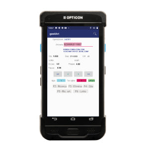 terminale Opticon H31 con applicazione Android  GestArt per gestire gli articoli con descrizione, giacenza, lotto, scadenza e prezzo