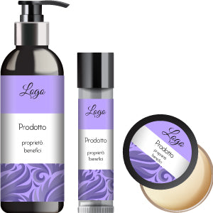 MODELLO PERSONALIZZABILE DI ETICHETTA PER PRODOTTI COSMETICI: PATTERN LUXURY