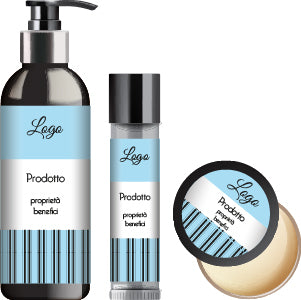 MODELLO PERSONALIZZABILE DI ETICHETTA PER PRODOTTI COSMETICI: PATTERN SIMPLY