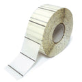 etichette tonde in polipropilene trasparente con black mark sul retro