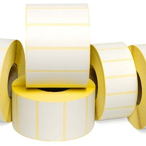 ETICHETTE TERMICHE  48 X 25 MM ADESIVO REMOVIBILE