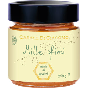 REALIZZAZIONE GRAFICA ETICHETTA PER MIELE IN CARTA VERGATA