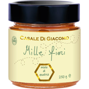 REALIZZAZIONE GRAFICA ETICHETTA PER MIELE IN CARTA VERGATA